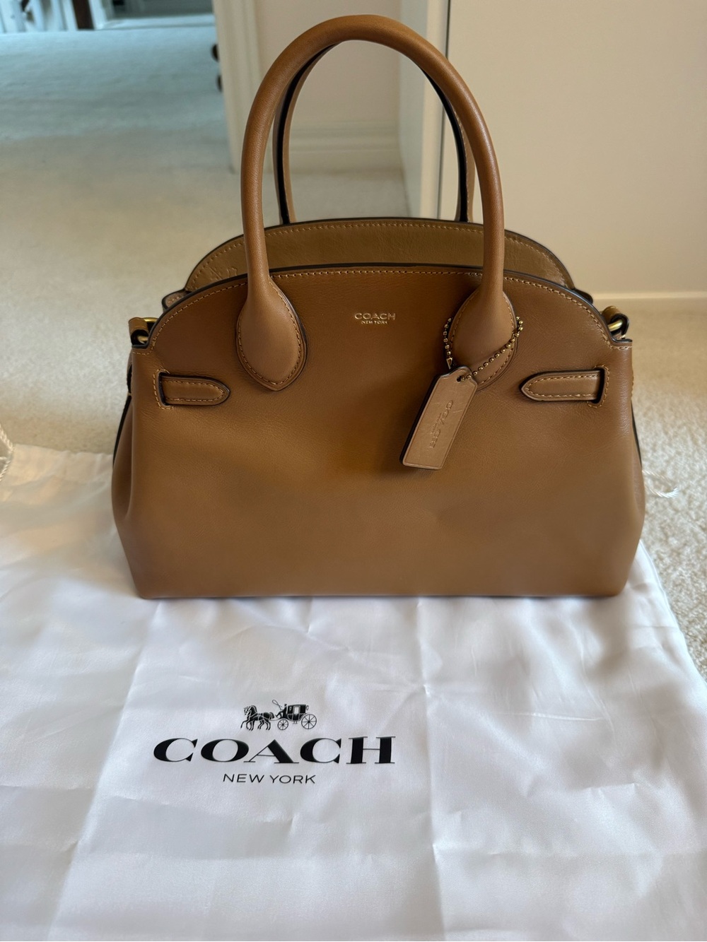 Coach NWT Empire 28 Satchel Honeybrown - Picture 2 of 6